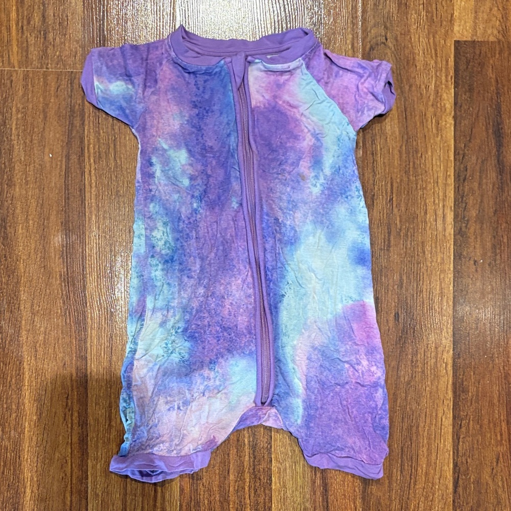 Little Sleepies 2021 Purple Space Dye Print Shortie